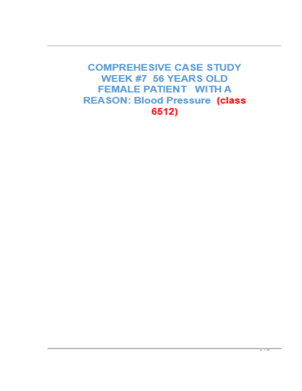 56-Year-Old Female Hypertension Case Study 2025 | Diagnosis & Management in Primary Care