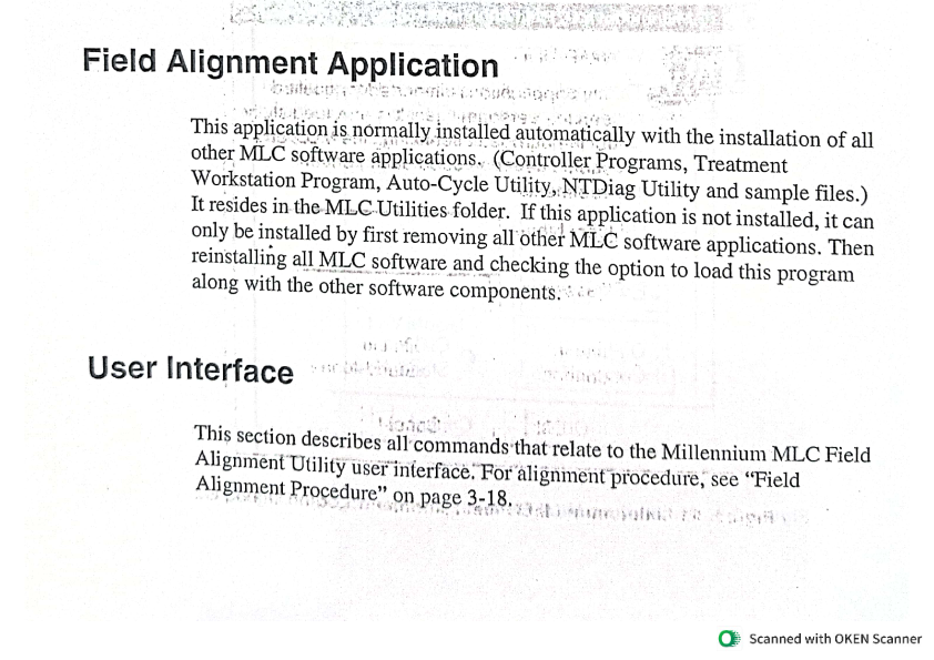 Oncology Systems Education - Millennium Multileaf Collimator     System & Maintenance Guide