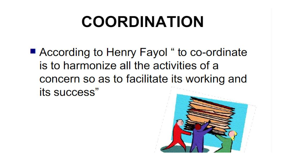 coordination notes