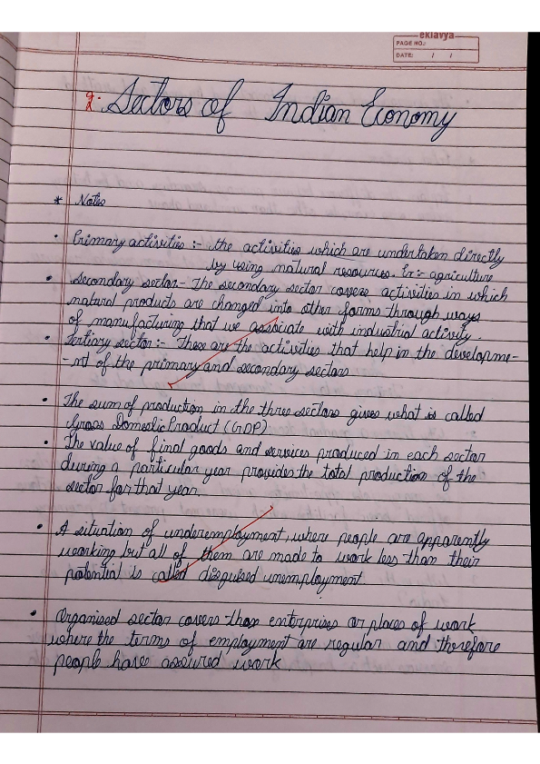 Sectors of indian economy explaination