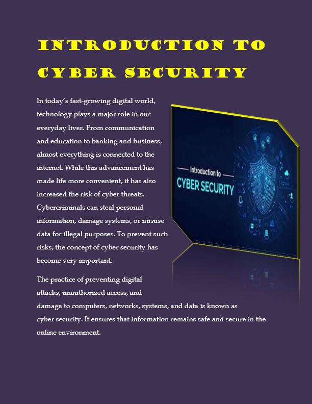 Introduction To Cyber Security