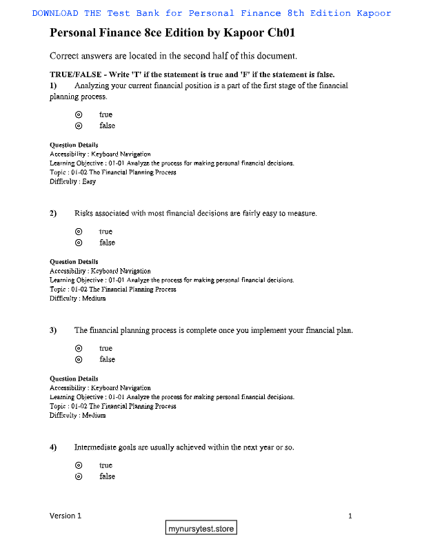 Nutrition Through the Life Cycle Test Bank 2025: Judith E. Brown 8th Edition – Complete Chapters 1-1