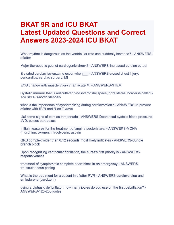 BKAT 9R 2025 Update: Complete Exam Set Questions & Verified Answers | 100% Accurate | Already Passed