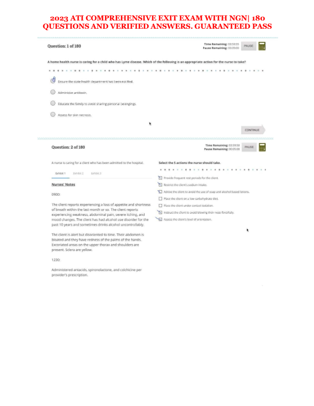 Ati comprehensive exit exam with ngn 2025