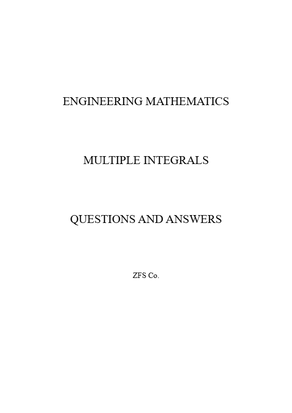Multiple Integrals Practice Questions and Answers