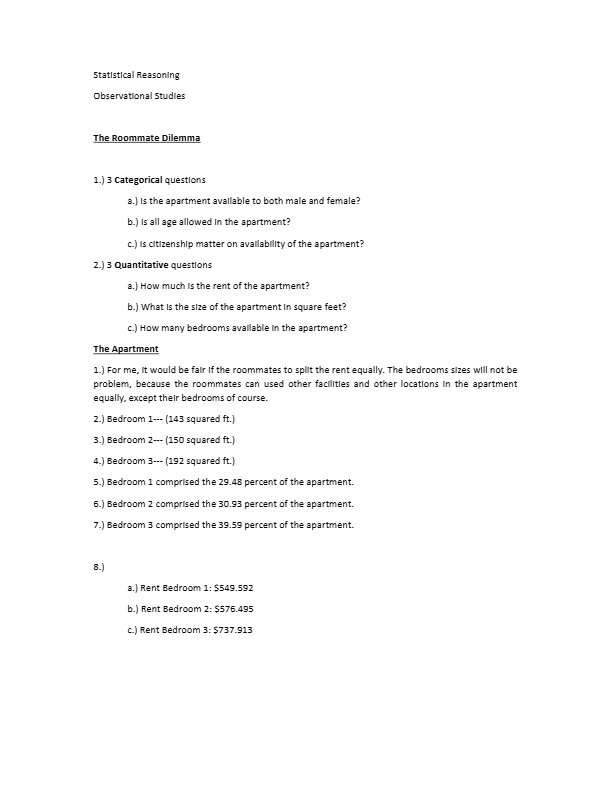 Statistical Reasoning for Everyday Life 5th Edition Test Bank | Chapters 1–10 | Bennett, Briggs, Tri