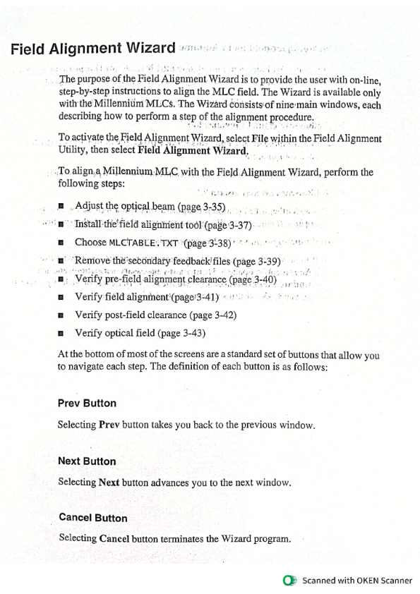 5)	Oncology Systems Education - Millennium Multileaf Collimator     System & Maintenance Guide – Ali