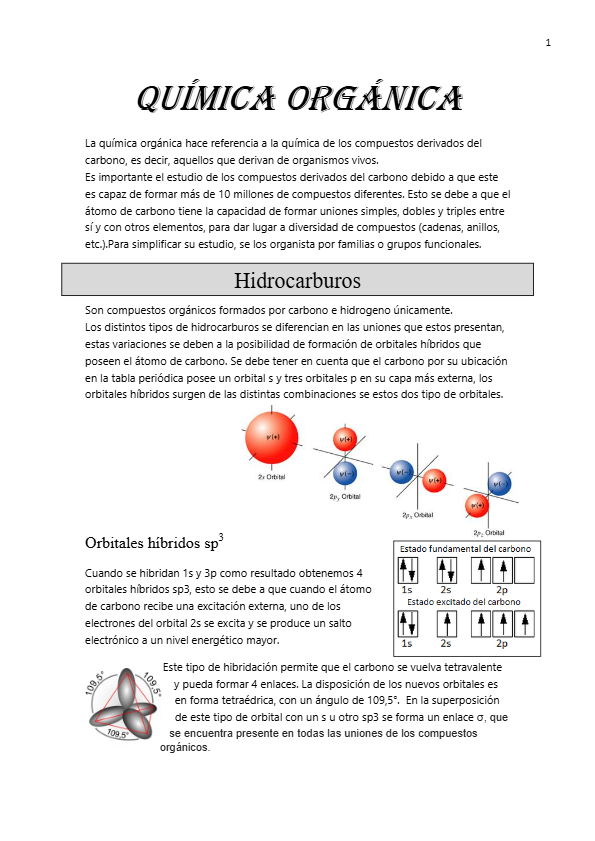 Quimica organica RESUMEN
