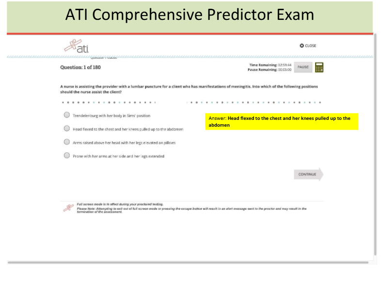 ATI Comprehensive Predictor Exam