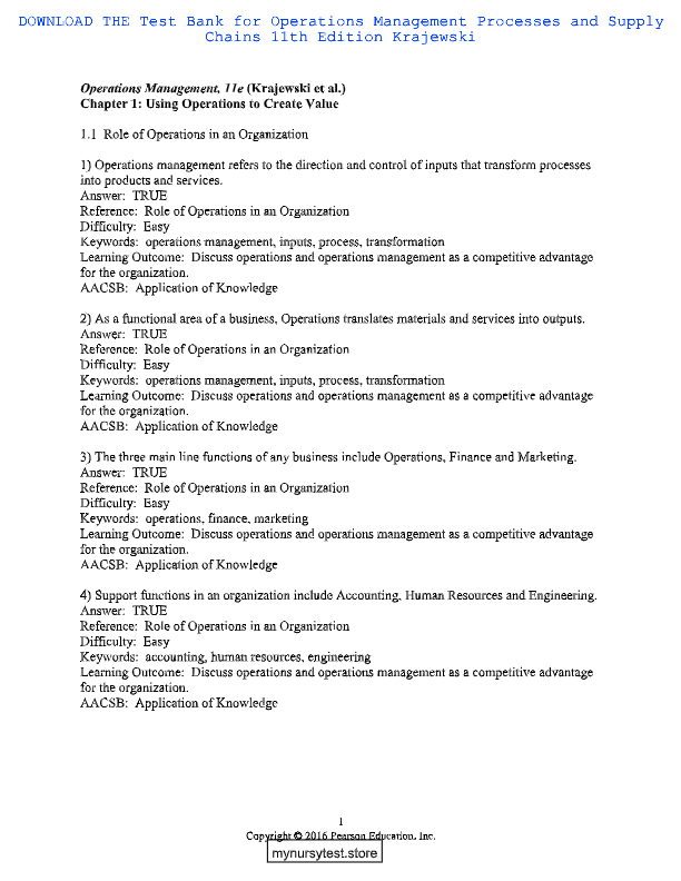 Statistics for Managers Using Microsoft Excel 9th Edition Test Bank – Levine, Stephan, Szabat | Comp