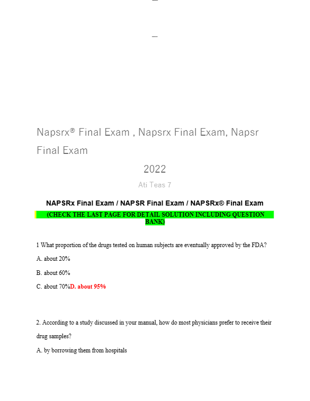 NAPSRx CNPR Exam Quiz 8 & Chapter 8 Q&A | 2025 CNPR Certification Test Prep | Pharmaceutical Sales S
