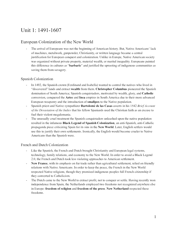 AP U.S. history exam review