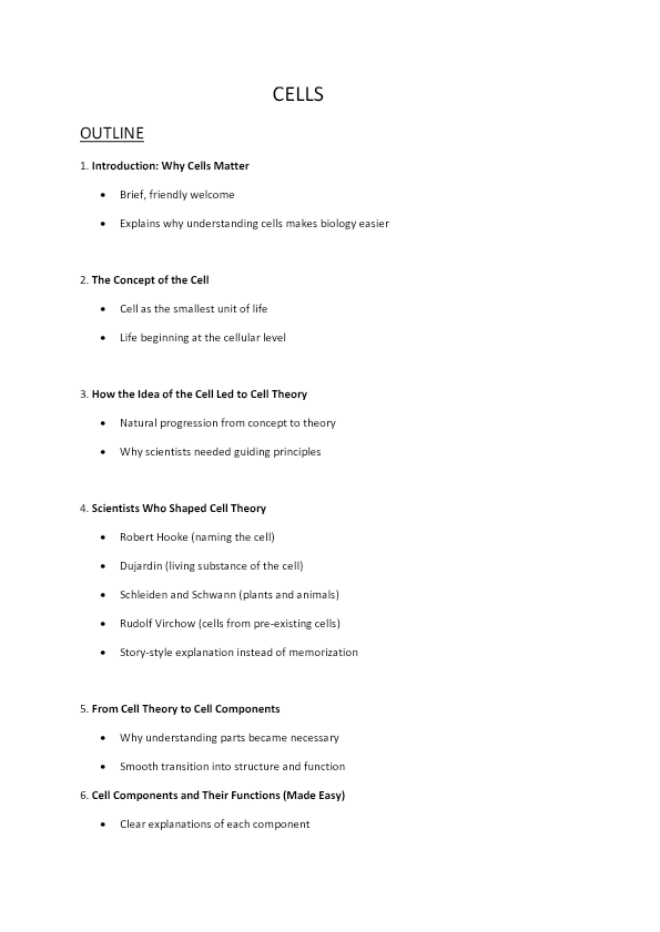 Cell Biology Notes – Cells, Cell Theory &amp; Cell Structure | Secondary Biology | Complete summary