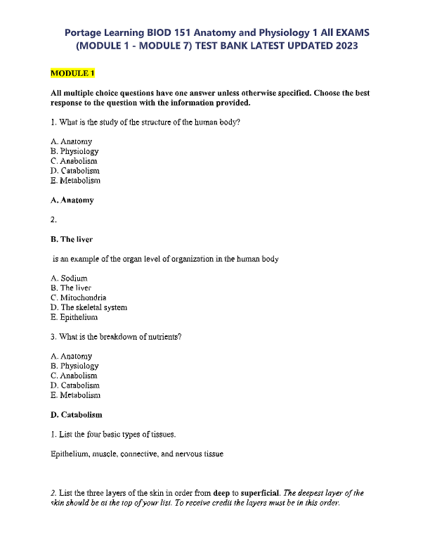 Anatomy, Physiology, & Disease 3rd Edition Test Bank | Colbert & Ankney | All Chapters 1–19