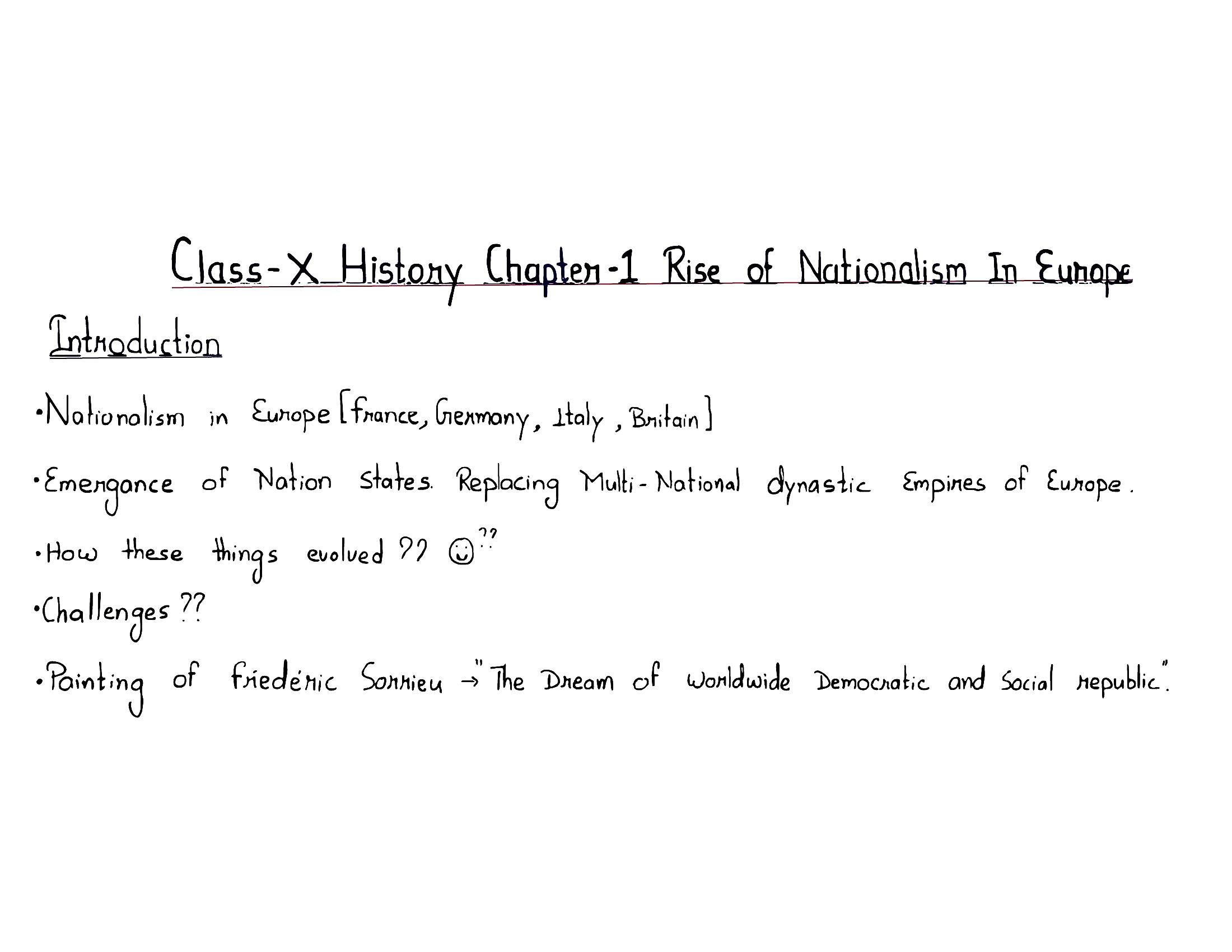 Class 10th best history notes