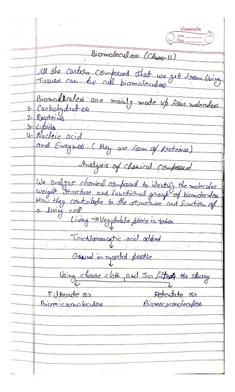Biomolecules Complete Notes for Class 11 | NEET PreparationBiomolecules Complete Notes for Class 11