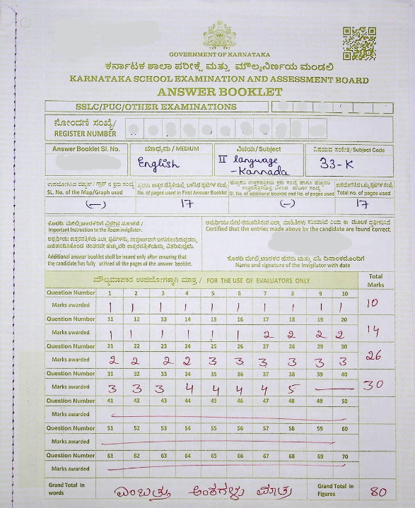 Kannada second language Class 10th